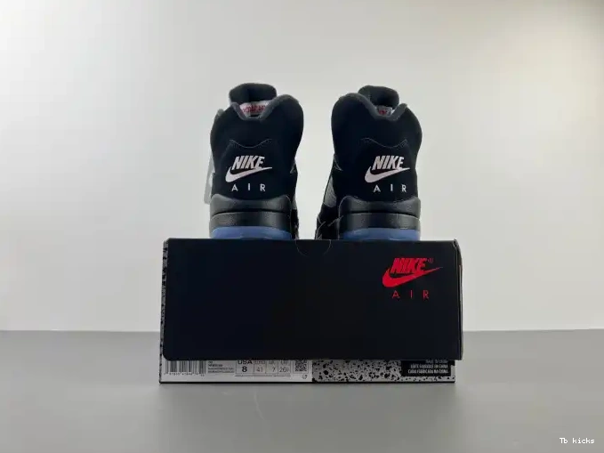 Rep TBK 5 Air Reimagined Metallic HF3975-001 Black Jordan 0615
